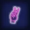 Peace Neon Sign - Custom Pro Prints