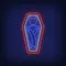 Vampire Coffin Neon Sign - Custom Pro Prints