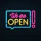We Are Open Neon Sign - Custom Pro Prints