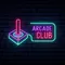 Retro Joystick Arcade Club Neon Sign - Custom Pro Prints