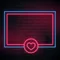 Love Heart Neon Glowing Frame Neon Sign - Custom Pro Prints