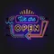 We Are Open Modern Neon Sign - Custom Pro Prints