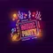 Music Party Neon Sign - Custom Pro Prints