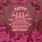 Big Happy Birthday Text with Cake Neon Sign - Custom Pro Prints