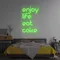Enjoy Life Eat Cake Neon Sign - Custom Pro Prints