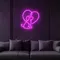 Scribble Dog Heart Neon Sign - Custom Pro Prints