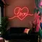 Heart of Love Neon Sign - Custom Pro Prints