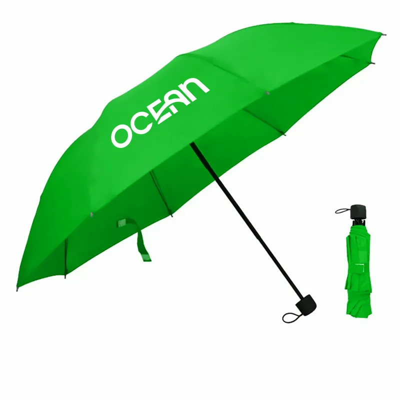 Compact Foldable Umbrella - 42 in Arc - Challenge Coin Now