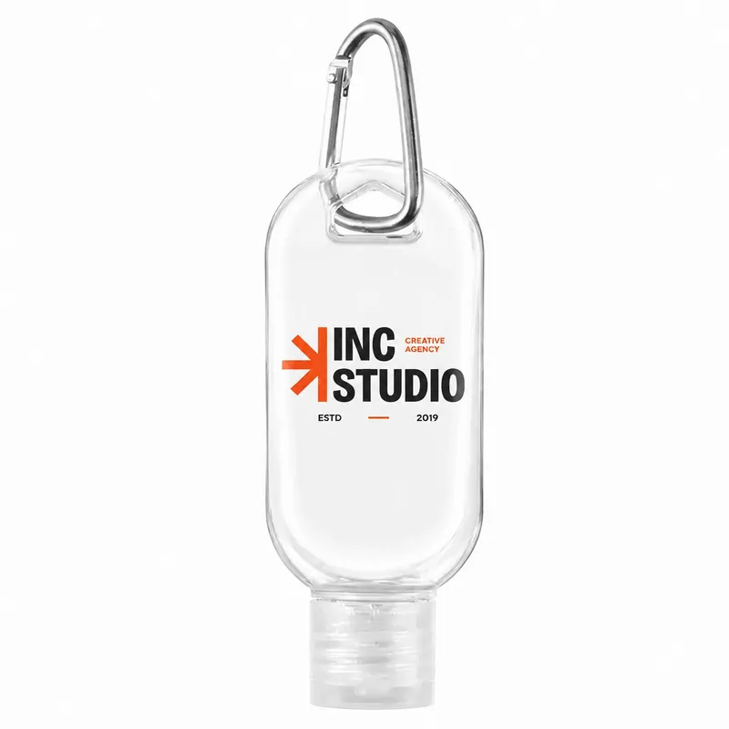 Sanitizer Bottles With Carabiner - Custom Pro Prints