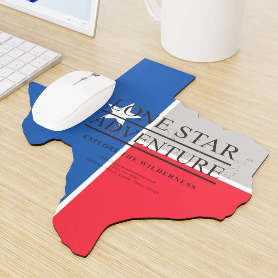 Custom Shape Die Cut Mouse Pad - Custom Pro Prints