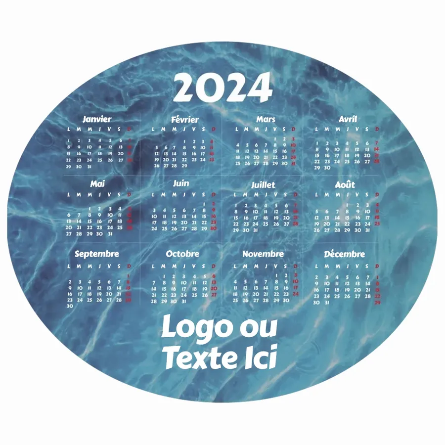 Tapis de souris calendrier nautique - Imprint Now - FR