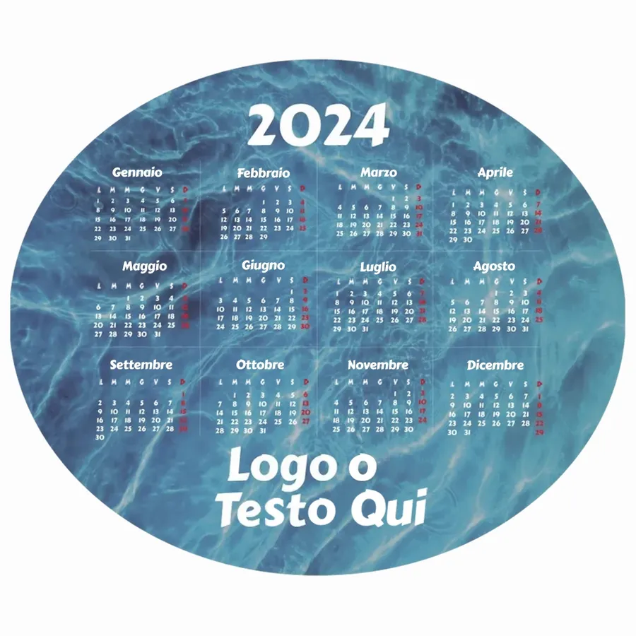 Tappetino per Mouse con Calendario Nautico - Imprint Now - IT