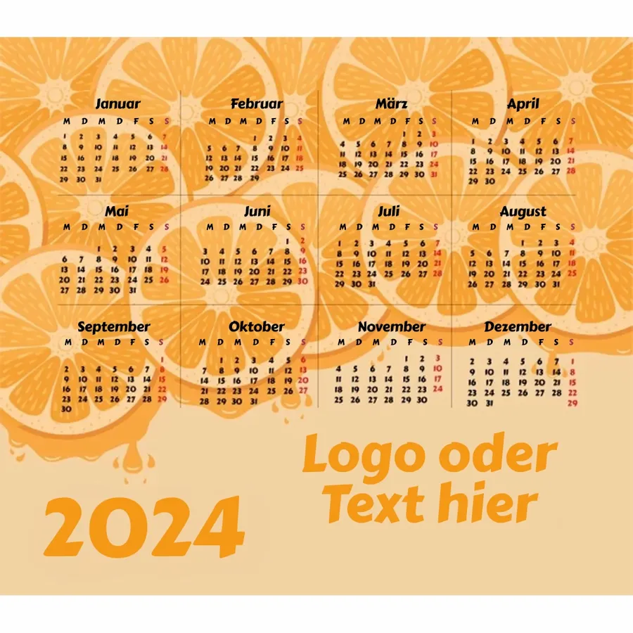 Individuelles Orange Mauspad - Imprint Now - DE