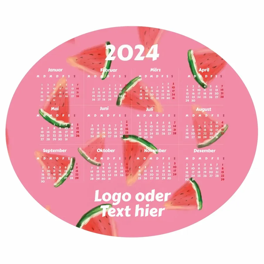 Individuelles Wassermelonen-Mauspad - Imprint Now - DE