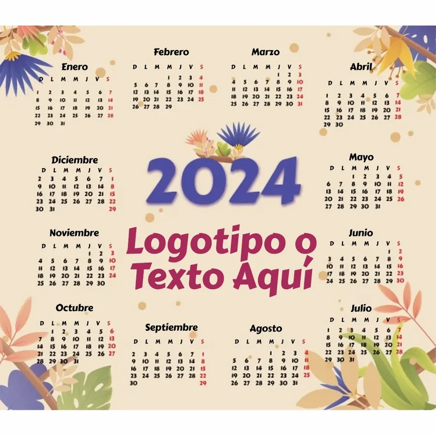 Alfombrilla de Ratón Floral con Calendario - Imprint Now - ES