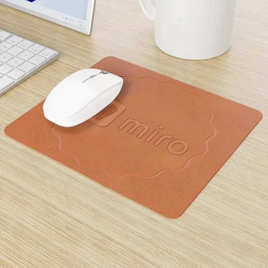 Gepersonaliseerde Leren Muismat - Imprint Now - NL