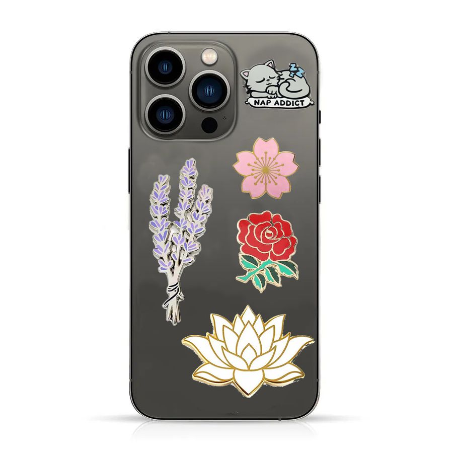 Phone Metal Badge Stickers - Stealth Pins