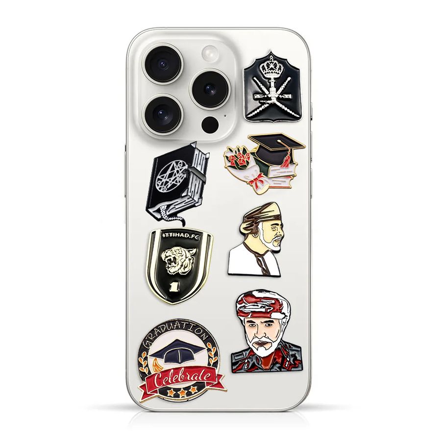 Phone Metal Badge Stickers - Stealth Pins