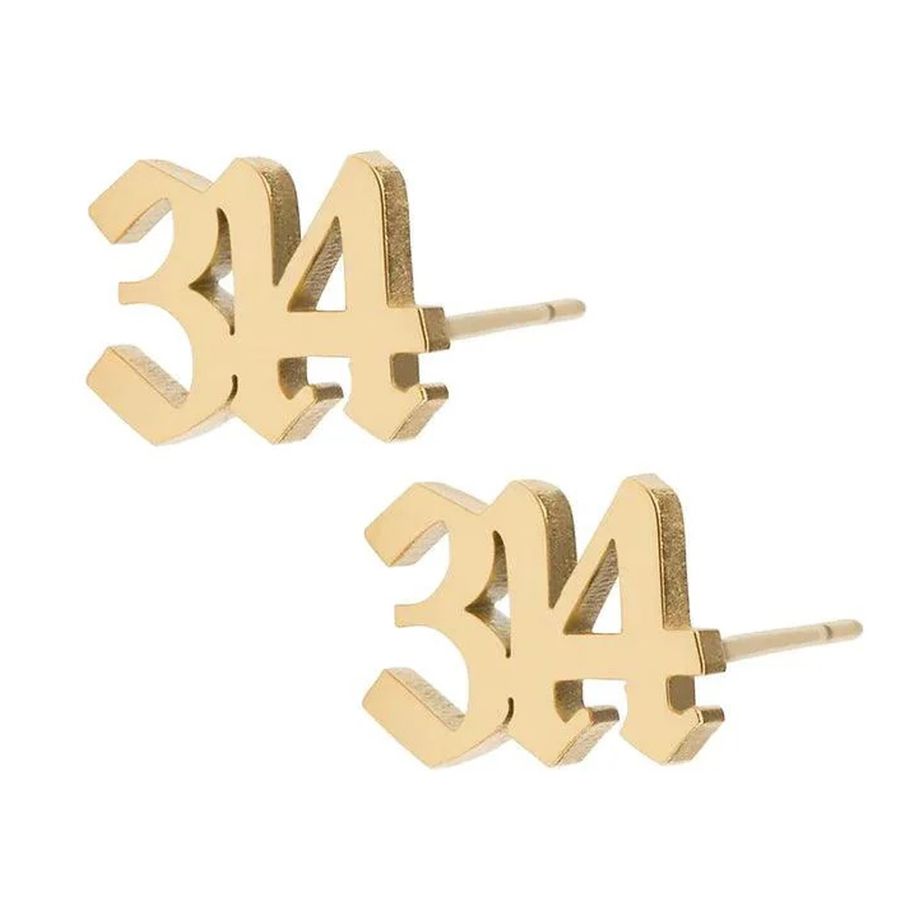 Die Struck Metal Earrings - Stealth Pins
