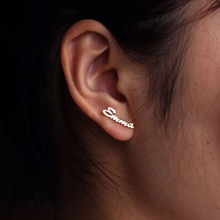 Die Struck Metal Earrings - Stealth Pins