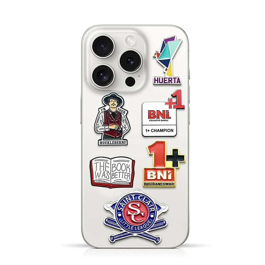 Soft Enamel Metal Sticker - Custom Pro Prints