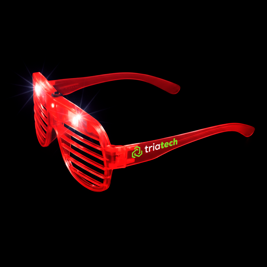Light-Up LED Slotted Glasses - Stealth Promo Co