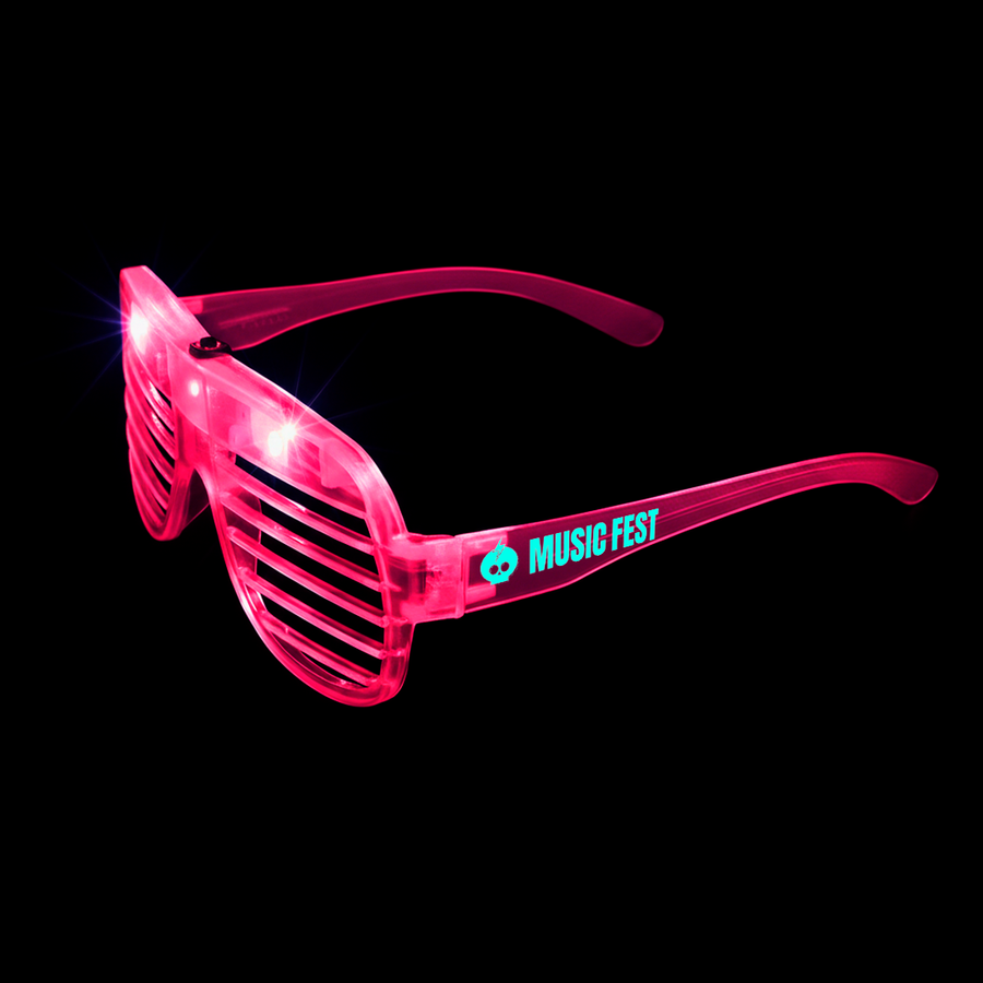 Light-Up LED Slotted Glasses - Stealth Promo Co