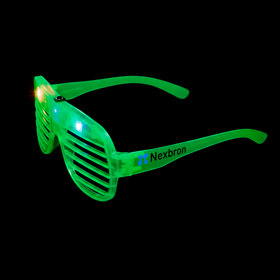 Light-Up LED Slotted Glasses - Stealth Promo Co