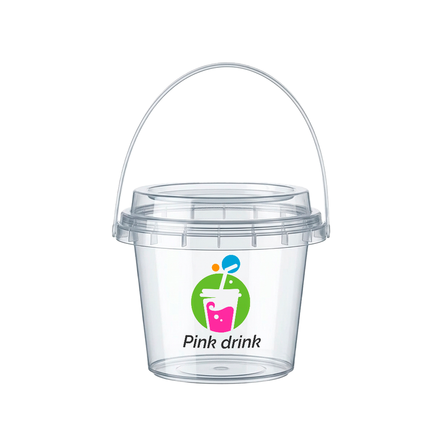 Premium Transparent Drink Buckets - Custom Tees Today