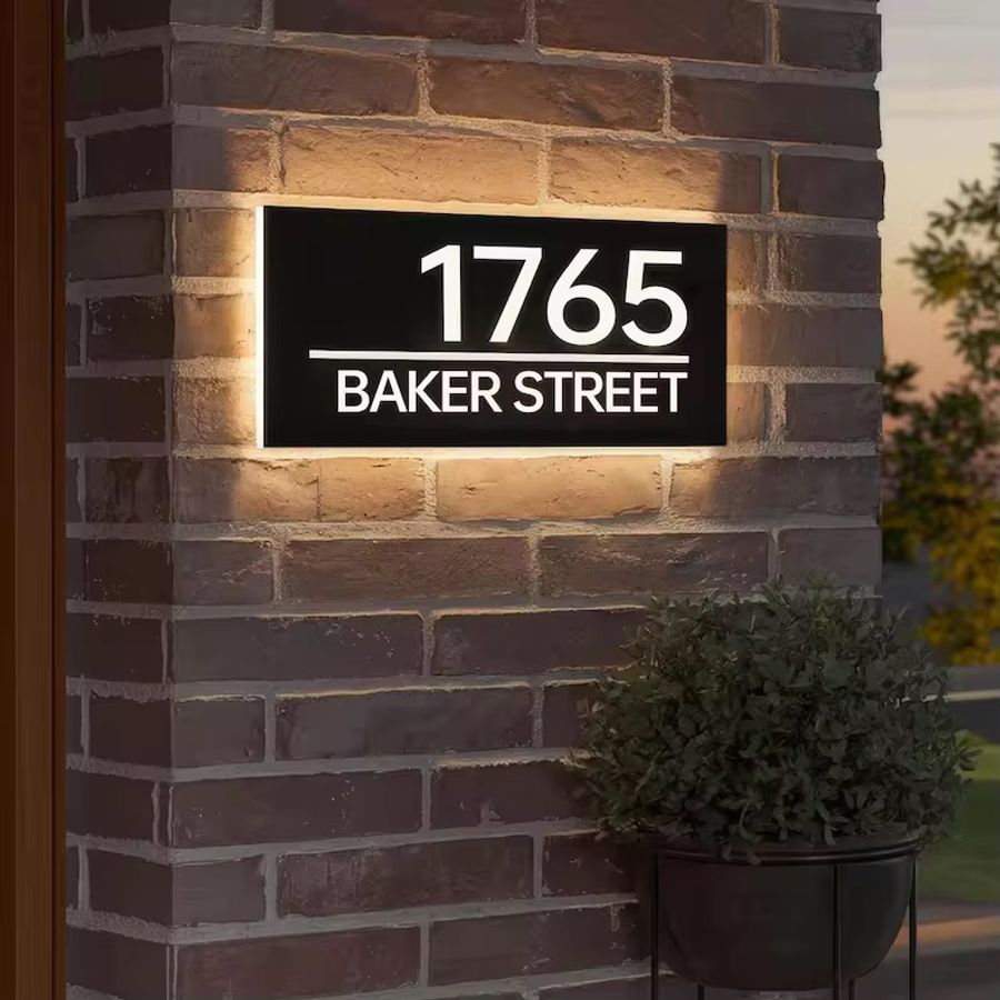 Backlit House Signs - Custom Shoe Charm
