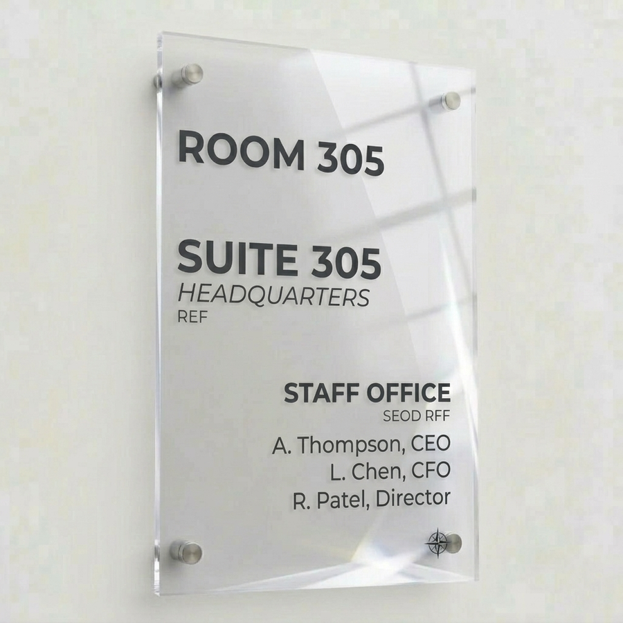 Colorful Acrylic Door Signs - Custom Shoe Charm