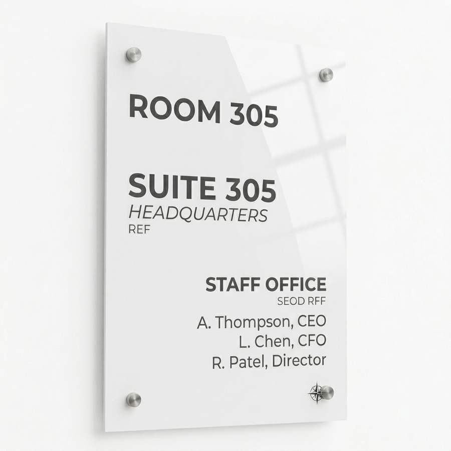 Colorful Acrylic Door Signs - Custom Shoe Charm