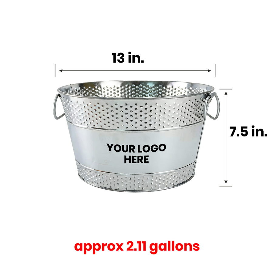 Galvanized Beverage & Ice Buckets - Custom Tees Today