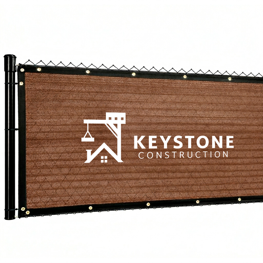 Custom 90% Blockage Fence Screen - Custom Tees Today