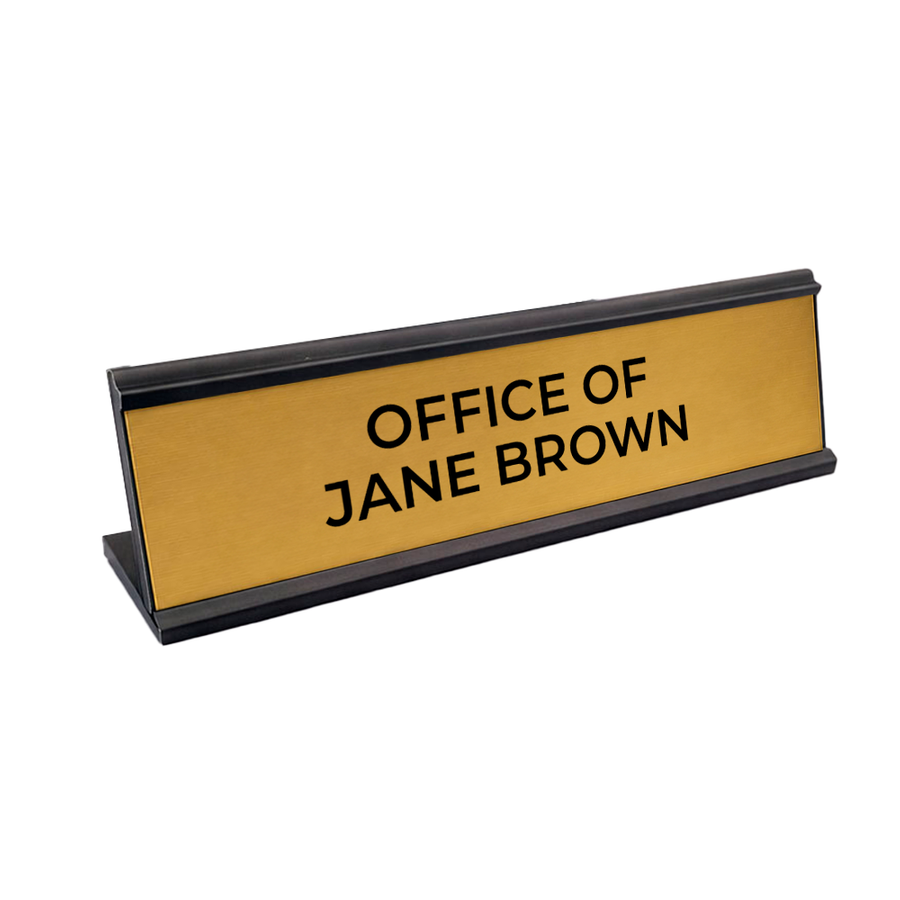 Metal Desktop Name Badges - Tote Bags Now