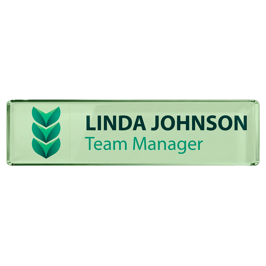 Acrylic Desktop Name Badges - Tote Bags Now