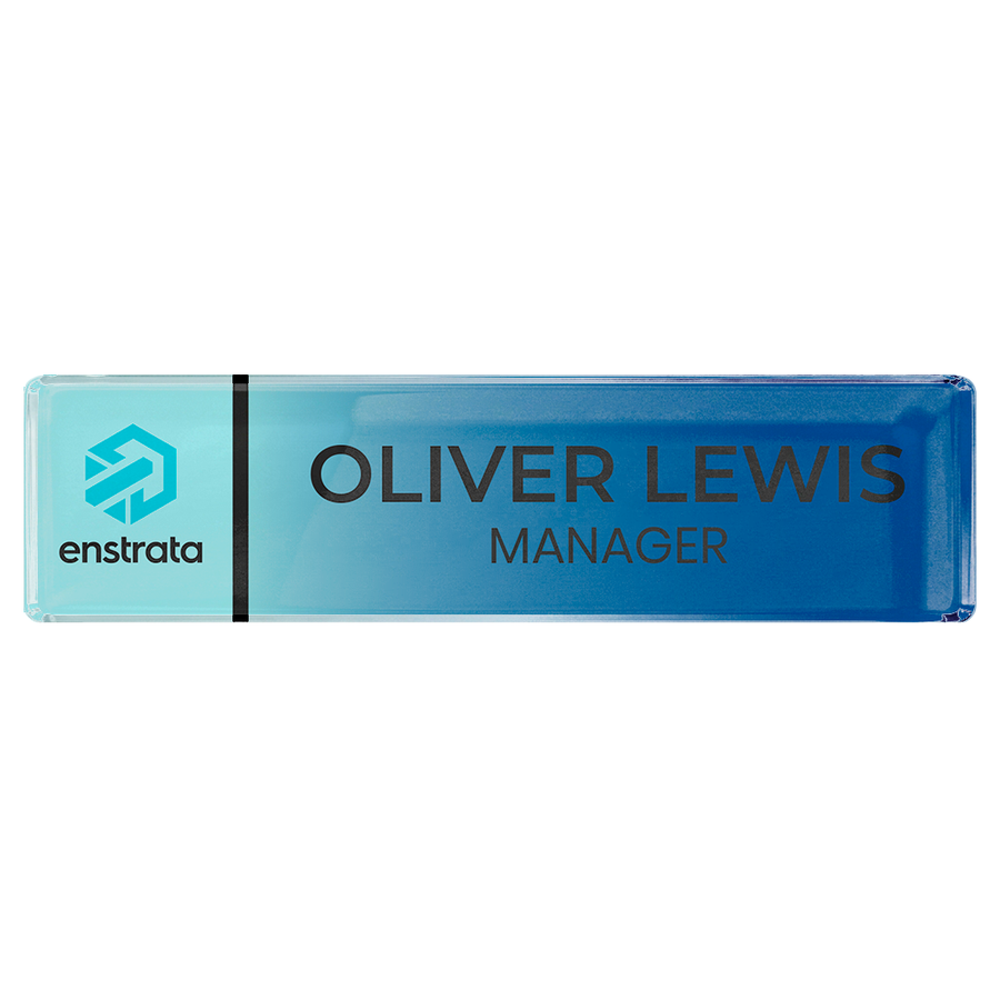 Acrylic Desktop Name Badges - Tote Bags Now