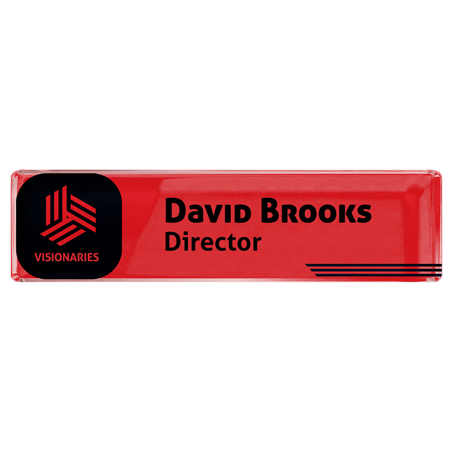 Acrylic Desktop Name Badges - Tote Bags Now