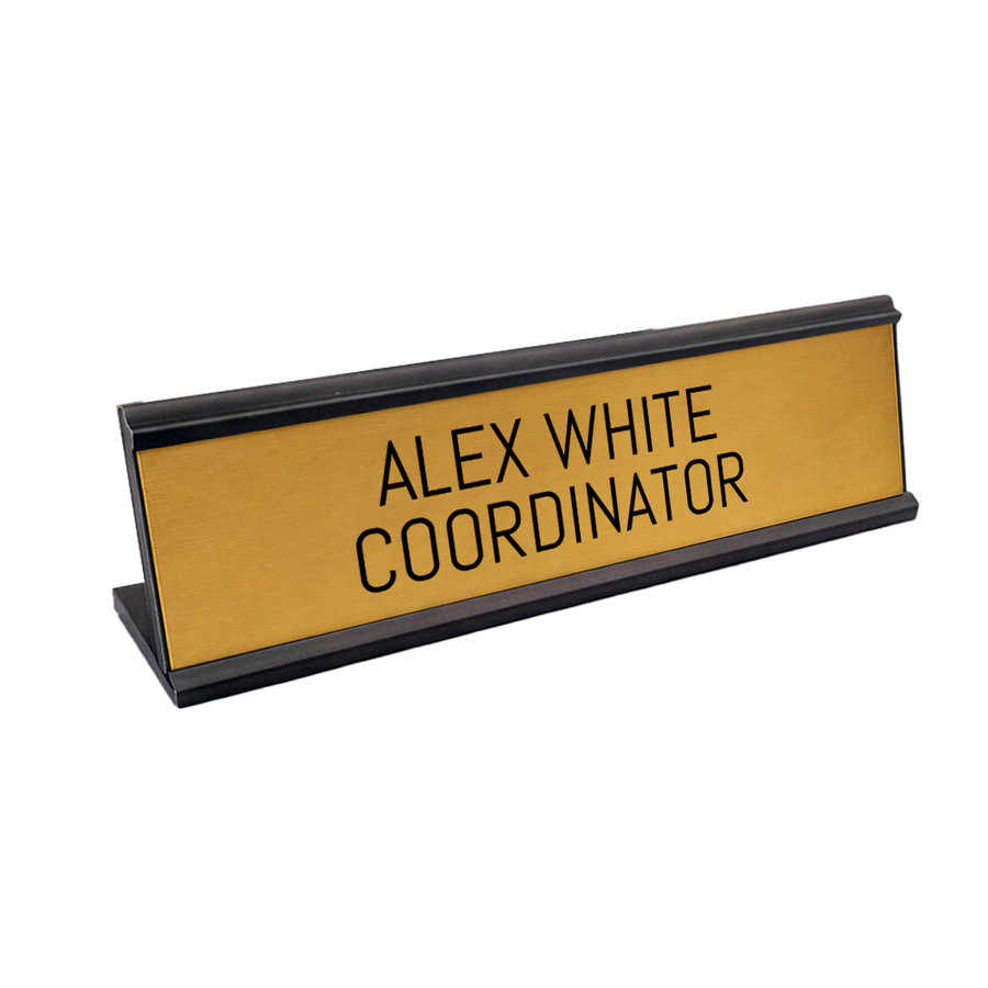 Metal Desktop Name Badges - Tote Bags Now
