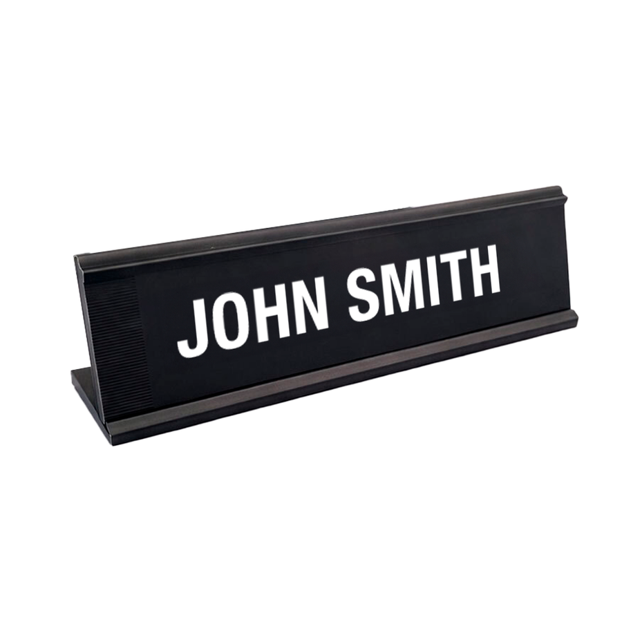Metal Desktop Name Badges - Tote Bags Now