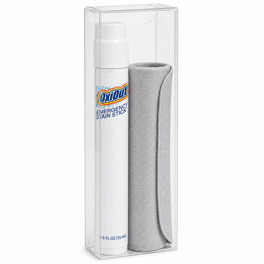 OxiOut Emergency Stain Stick Travel Kits with Premium Microfiber Cloths - Stealth Patches
