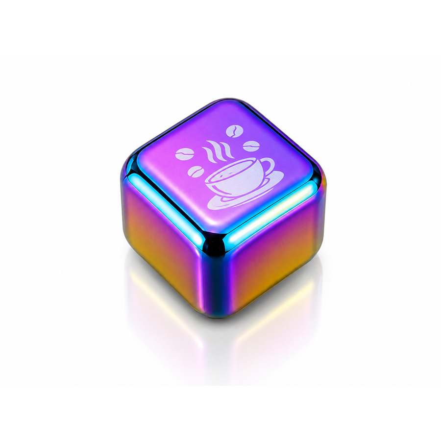 Rainbow Stainless Steel Ice Cubes - Hand Fans Now
