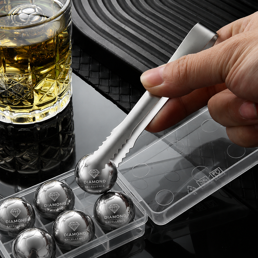 Soccer Ball Stainless Steel Ice Cubes - Hand Fans Now