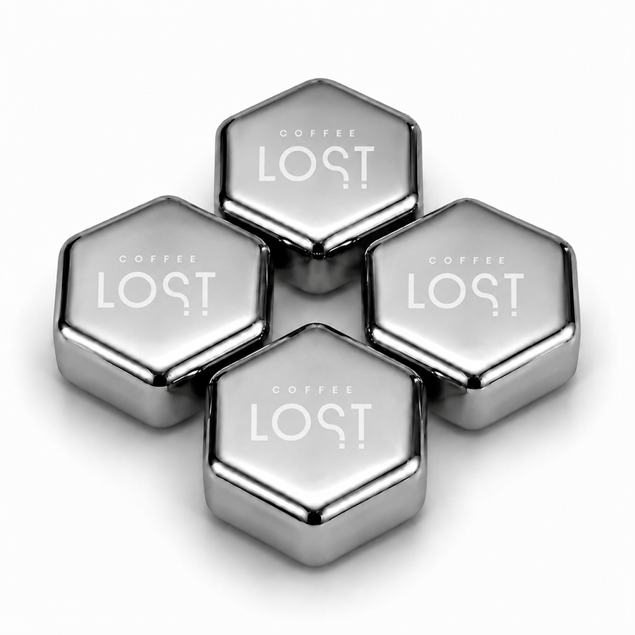 Hexagon Stainless Steel Ice Cubes - Hand Fans Now