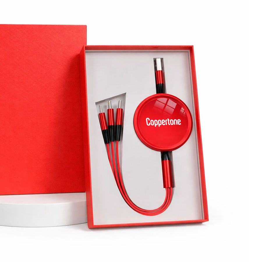 Soft Silicone 3-in-1 Charging Cables - Custom Tees Today