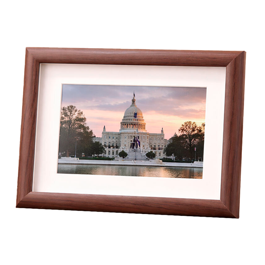 Wooden Desktop Photo Frames - Custom Shoe Charm