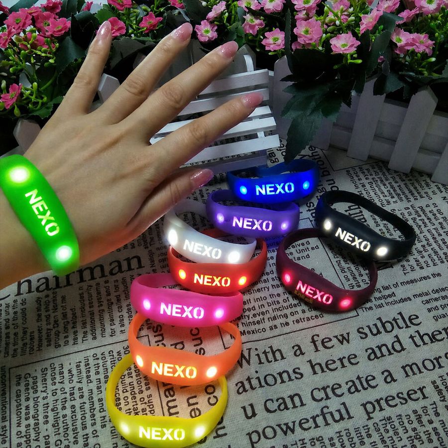 Light Up Silicone Wristbands - Tote Bags Now