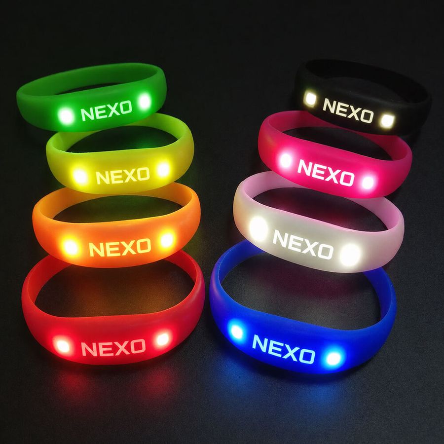 Light Up Silicone Wristbands - Tote Bags Now