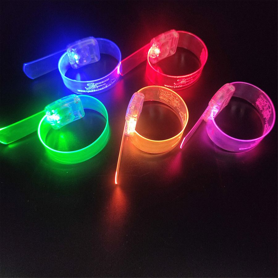 Light Up Plastic Wristbands - Tote Bags Now