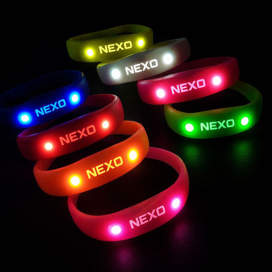 Light Up Silicone Wristbands - Tote Bags Now